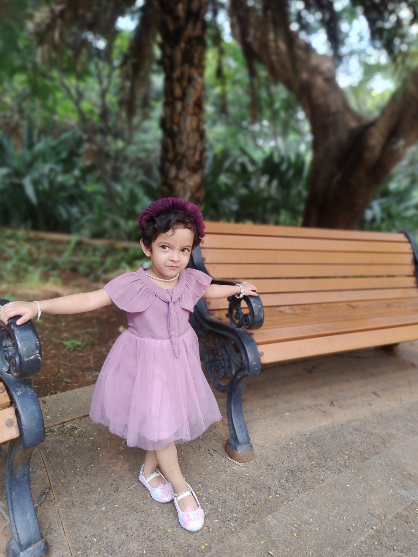 partywear pink frock