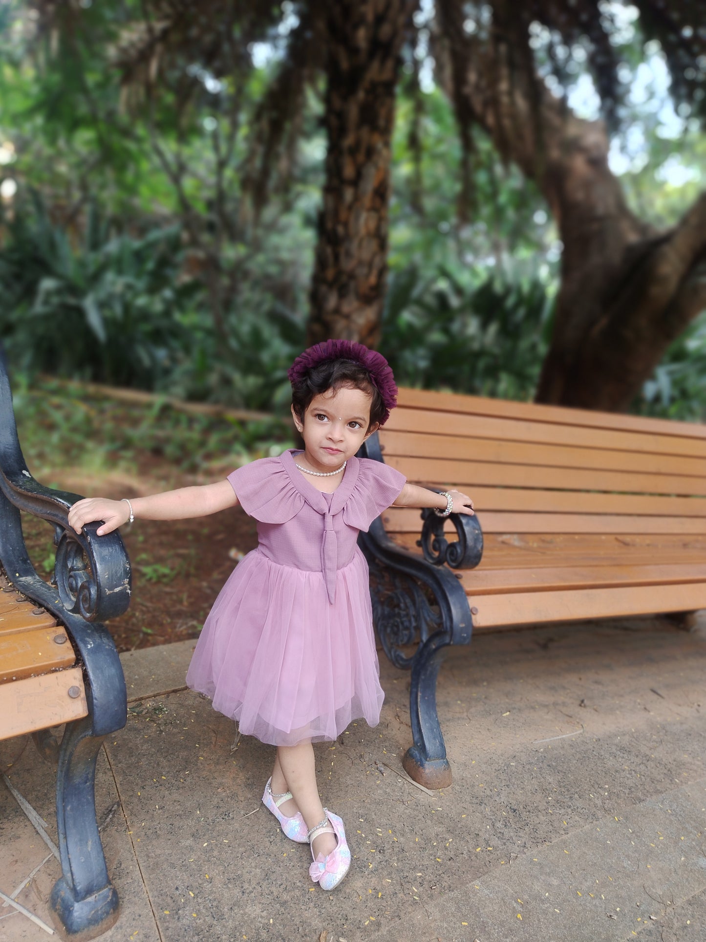 partywear pink frock