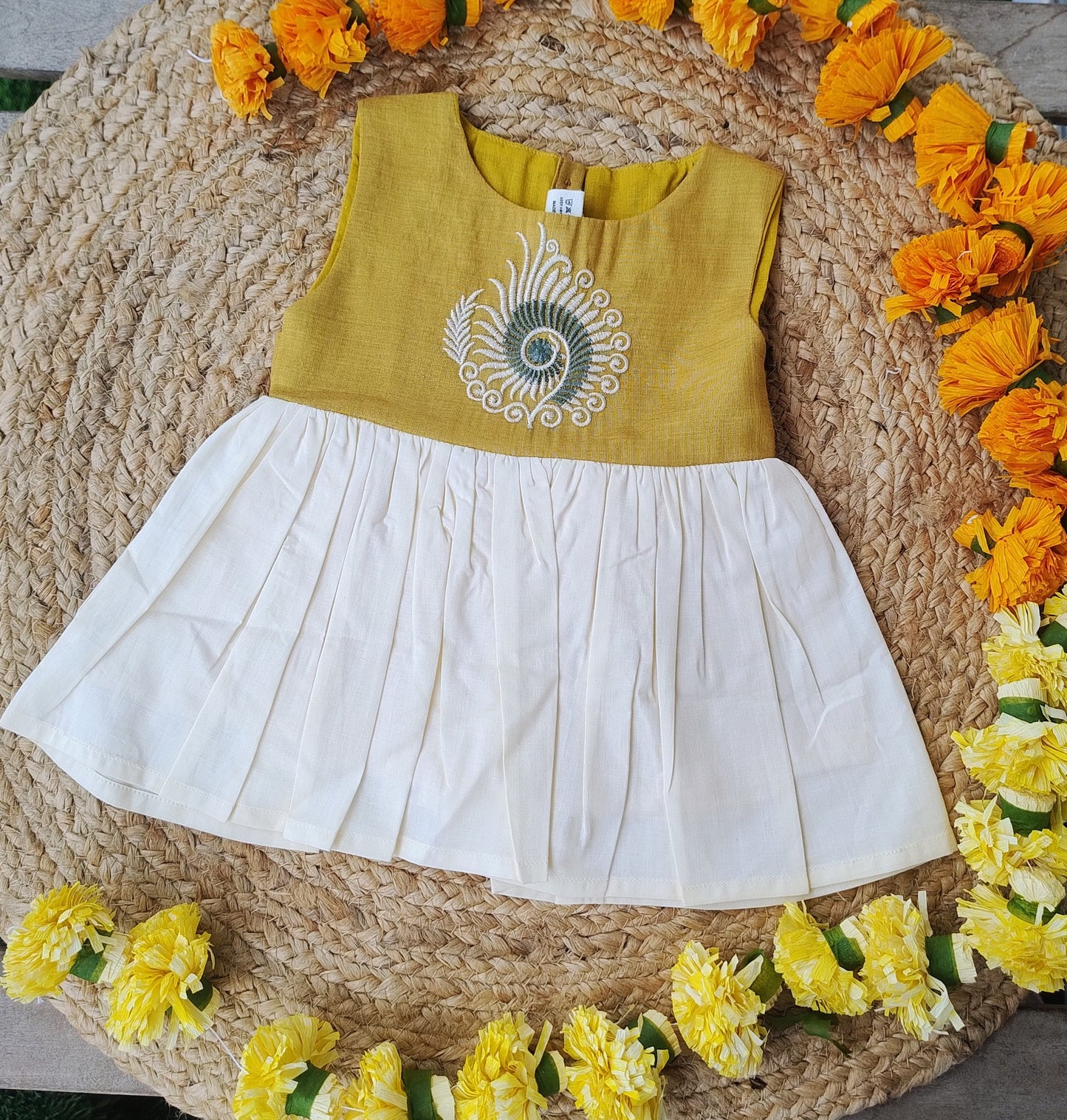 Traditional Mayilpeeli frock