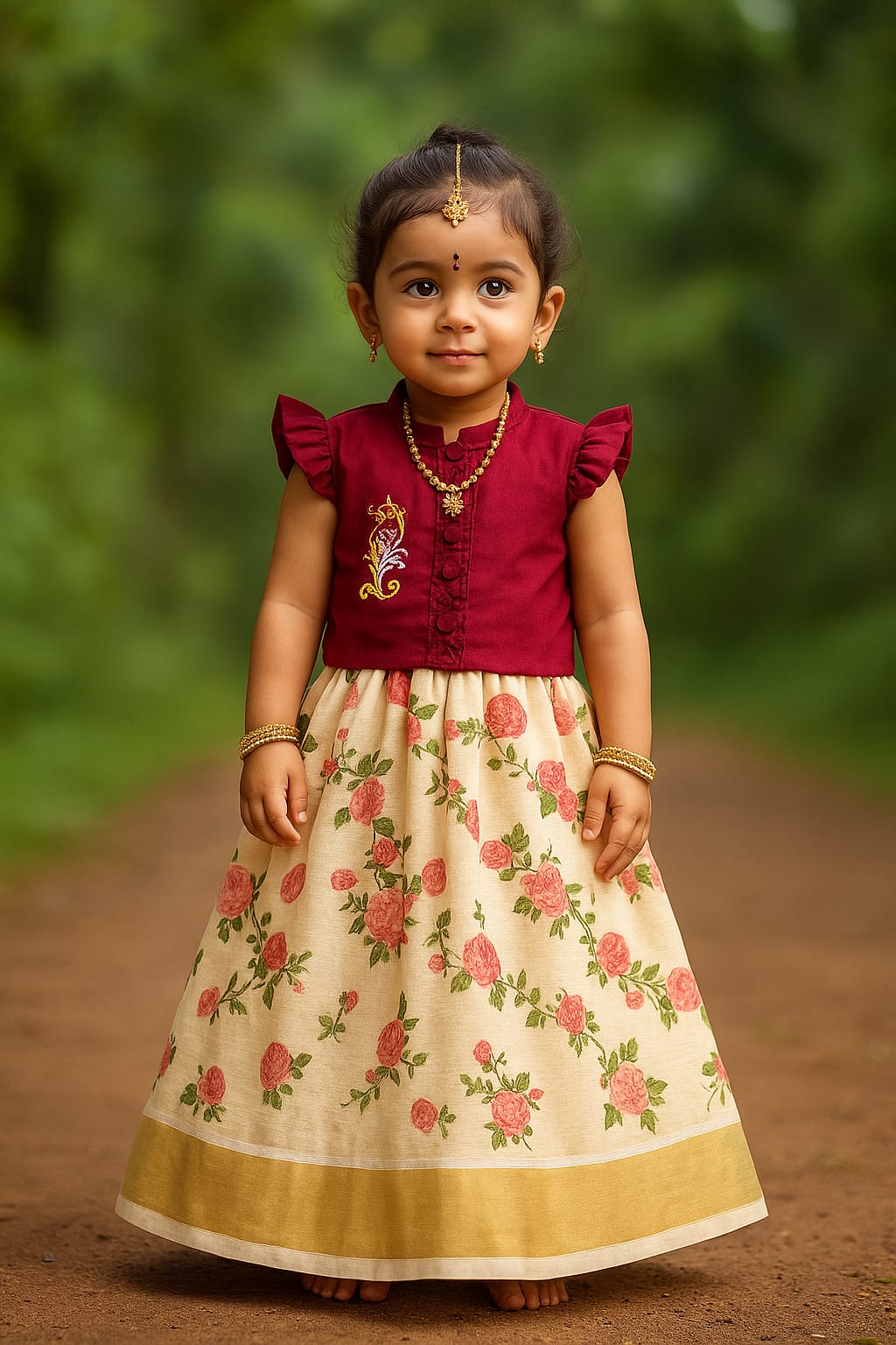 Red Pattupavada