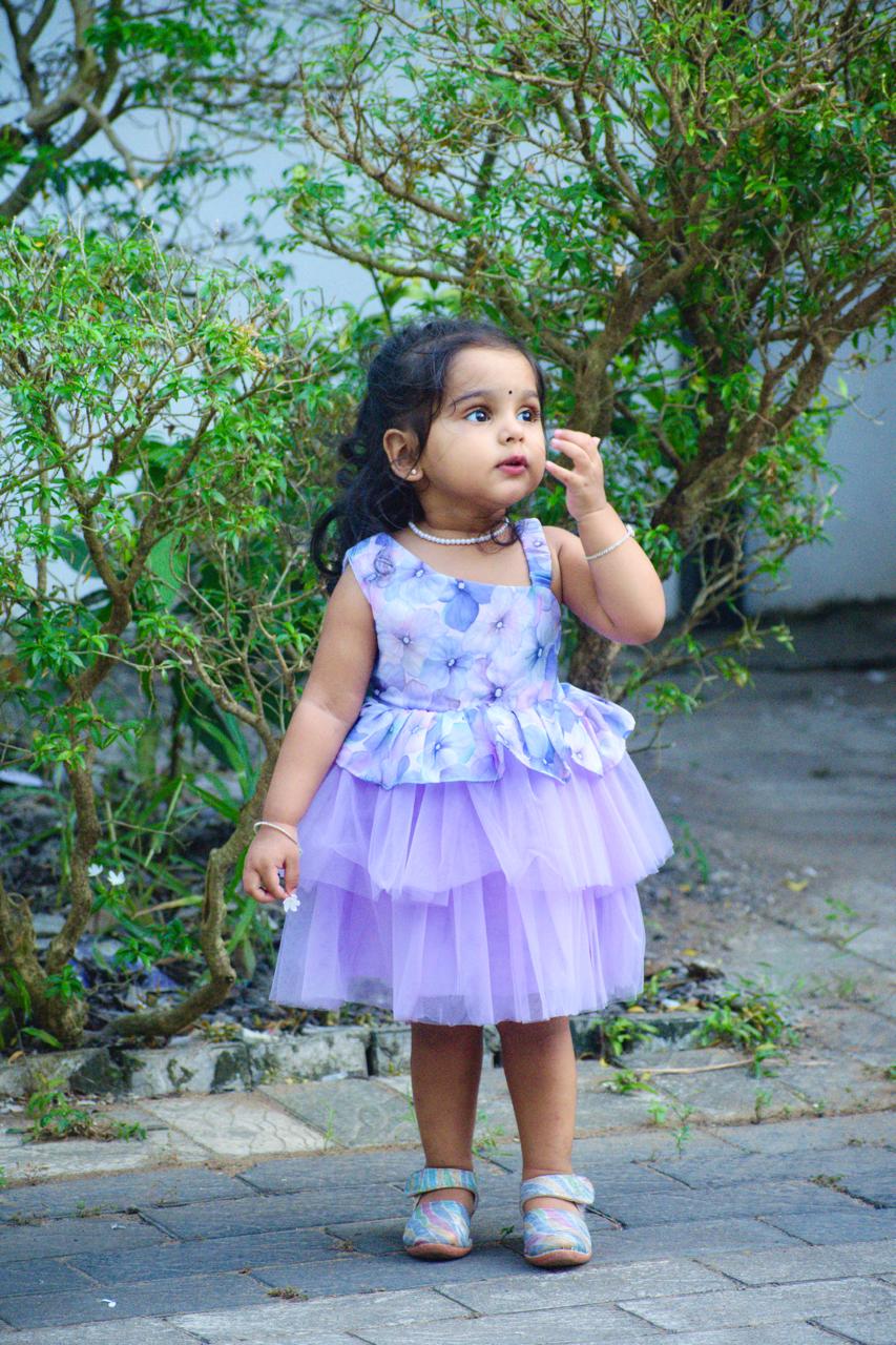 lavender party frock