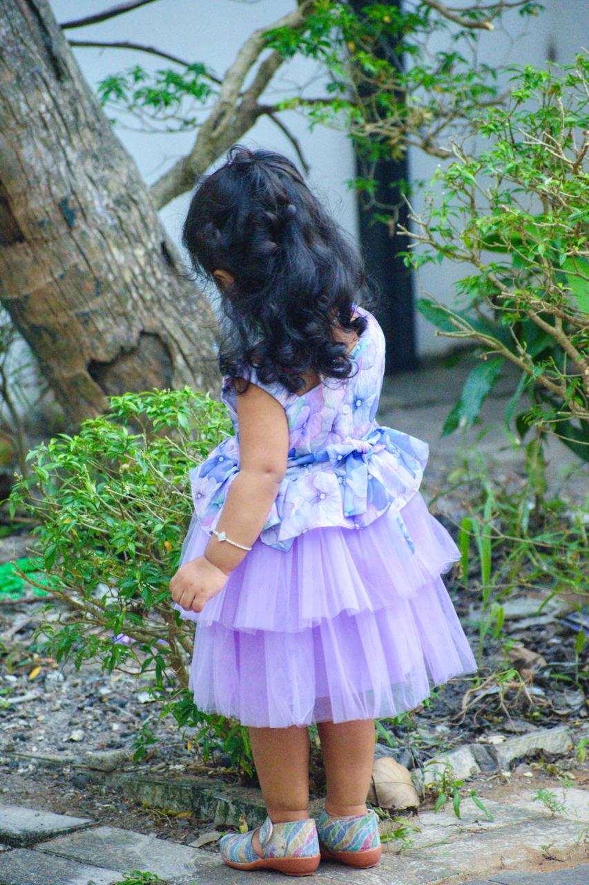 lavender party frock