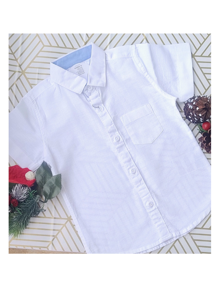 Short sleeve white shirt