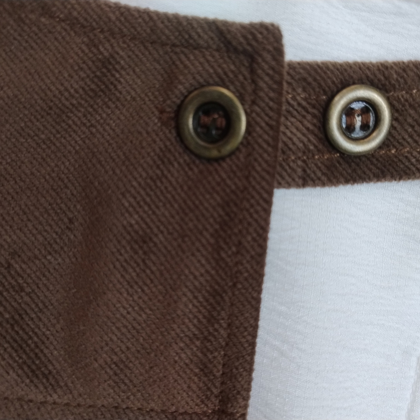 Brown corduroy pinafore dress