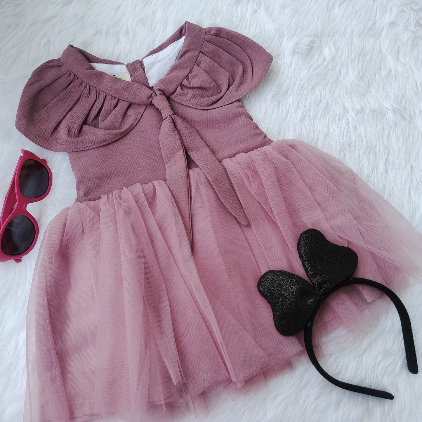 partywear pink frock