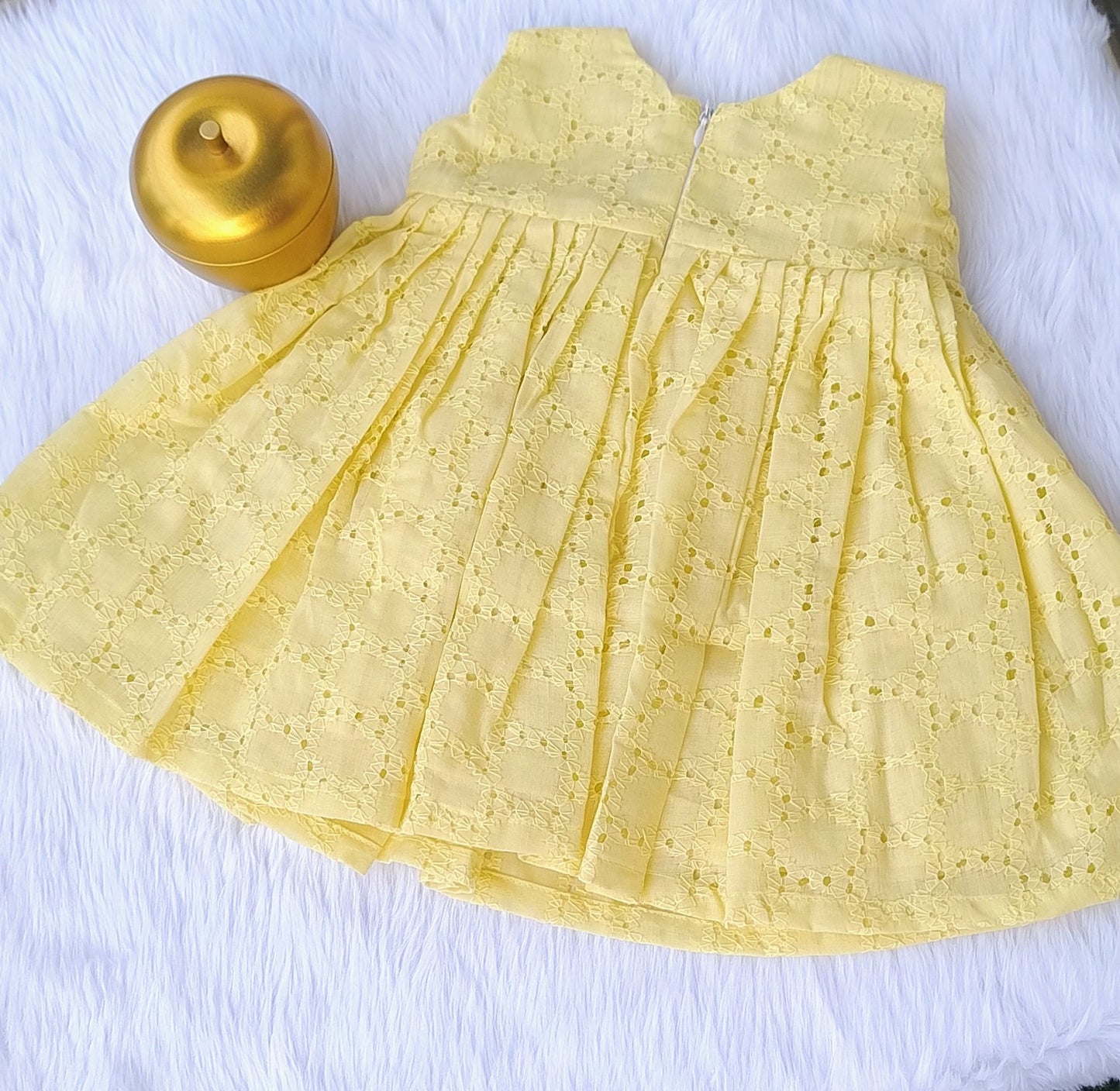 Yellow hakoba frock