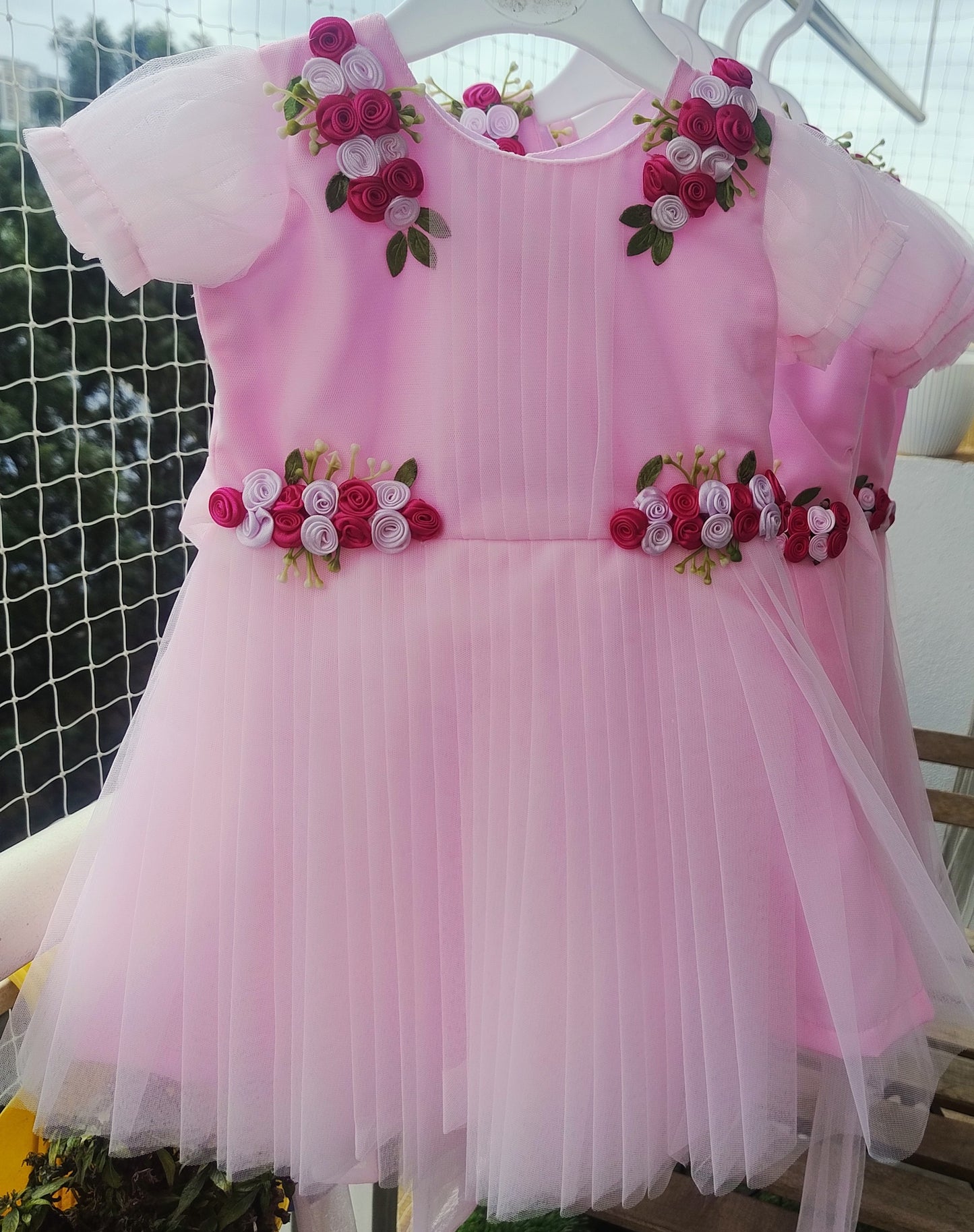 pink party frock