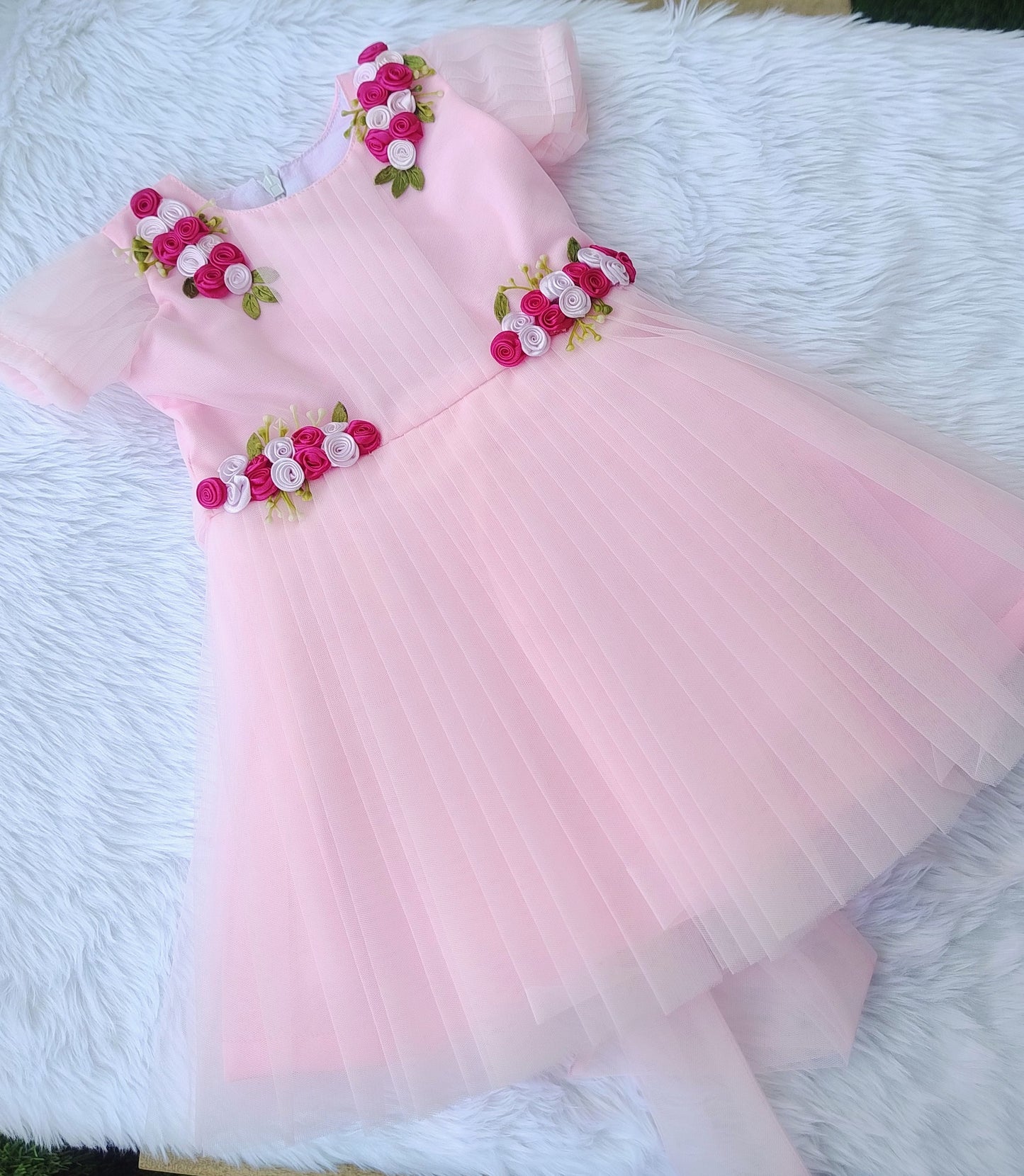 pink party frock