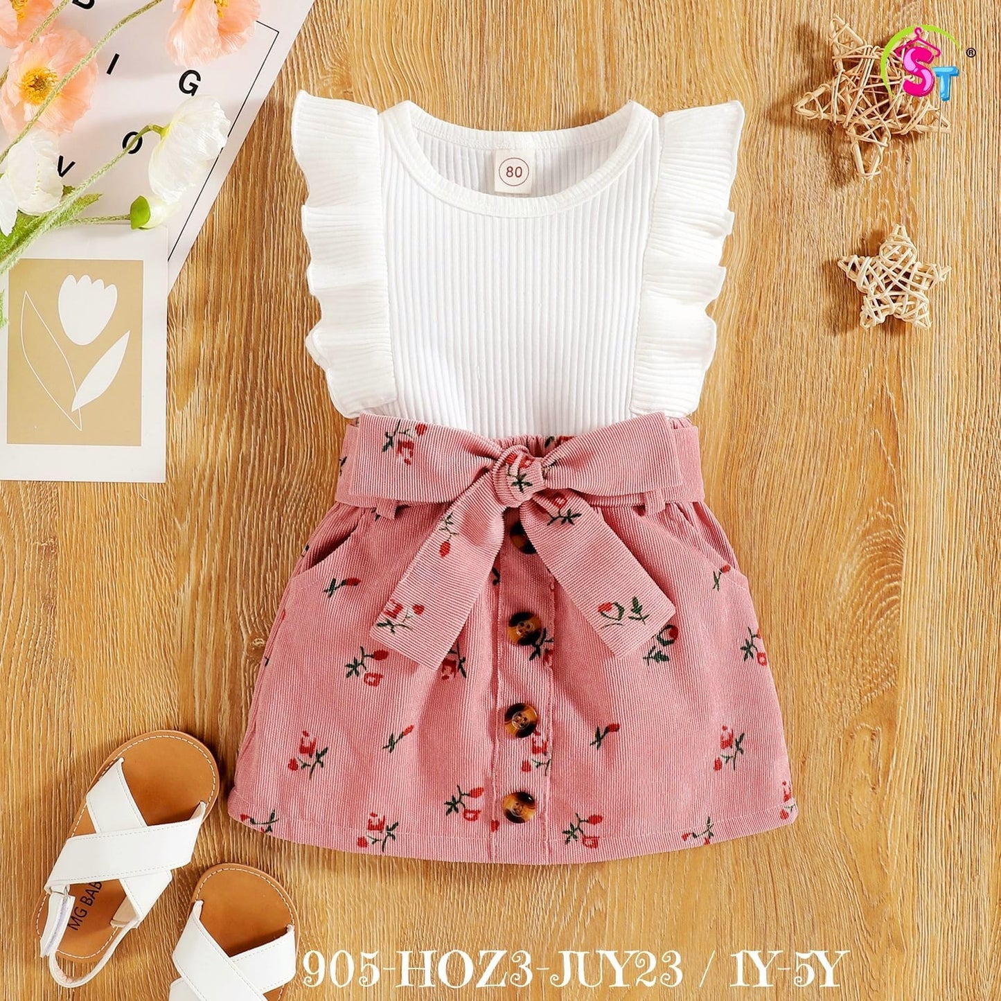 Corduroy Skirt and Top