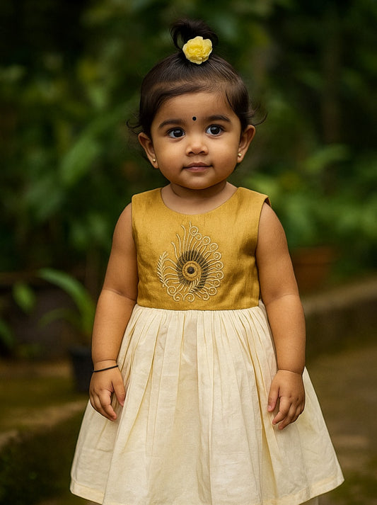 Traditional Mayilpeeli frock