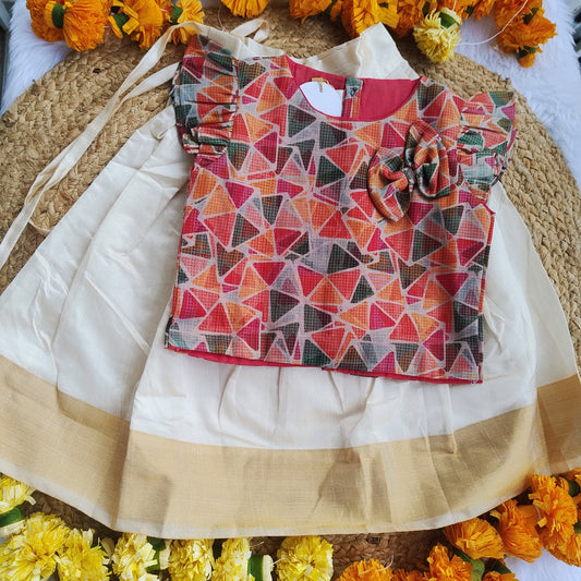 orange Pattupavada