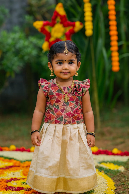 orange Pattupavada