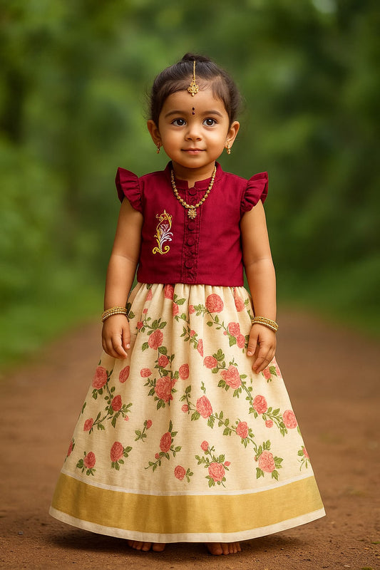 Red Pattupavada