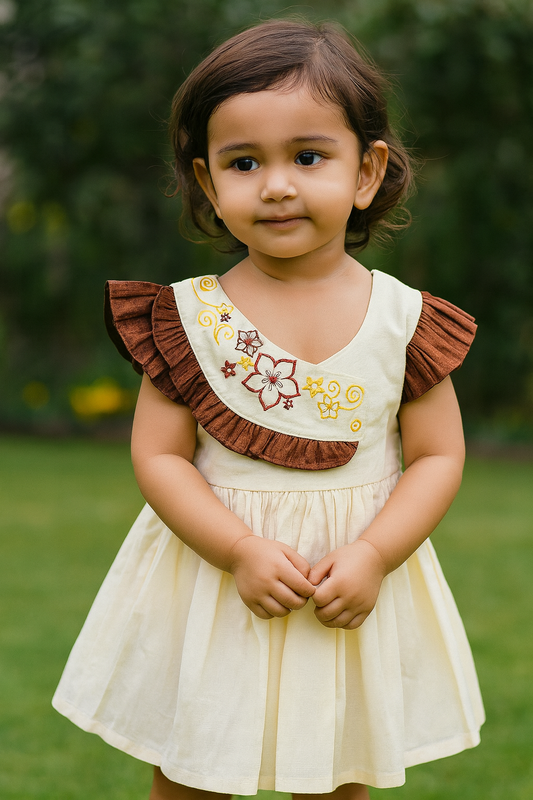 Traditional ruffle frock