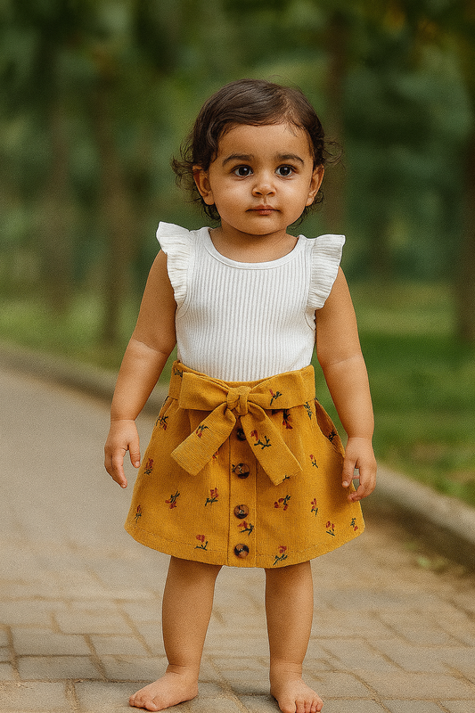 Corduroy Skirt and Top