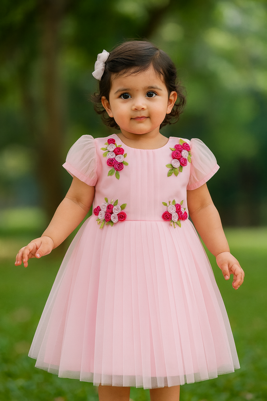 pink party frock