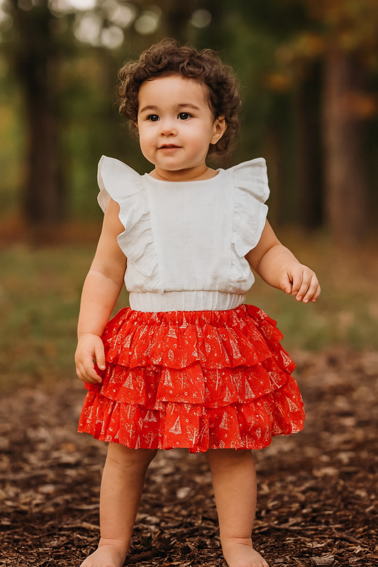 Printed Skirt and Top