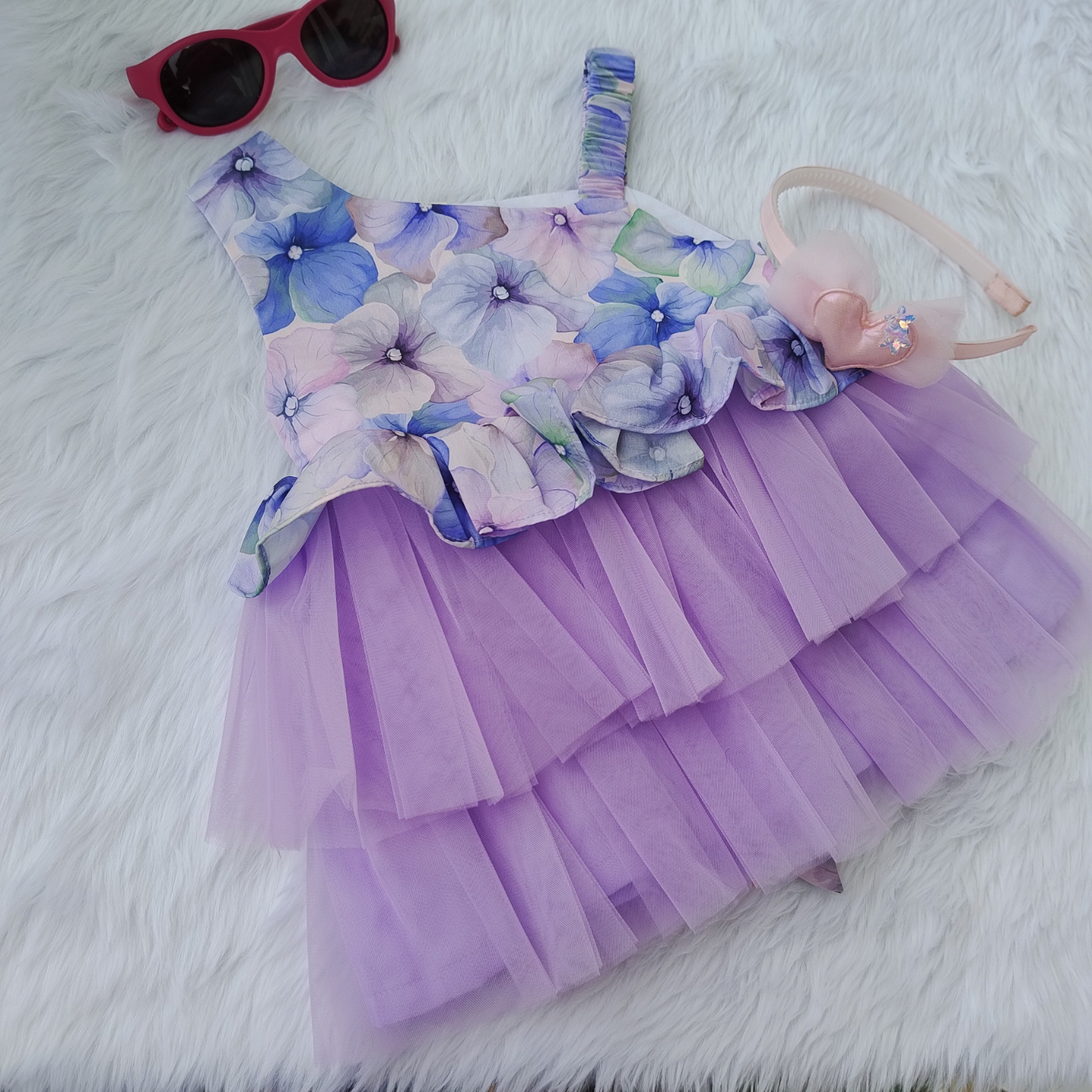 lavender party frock