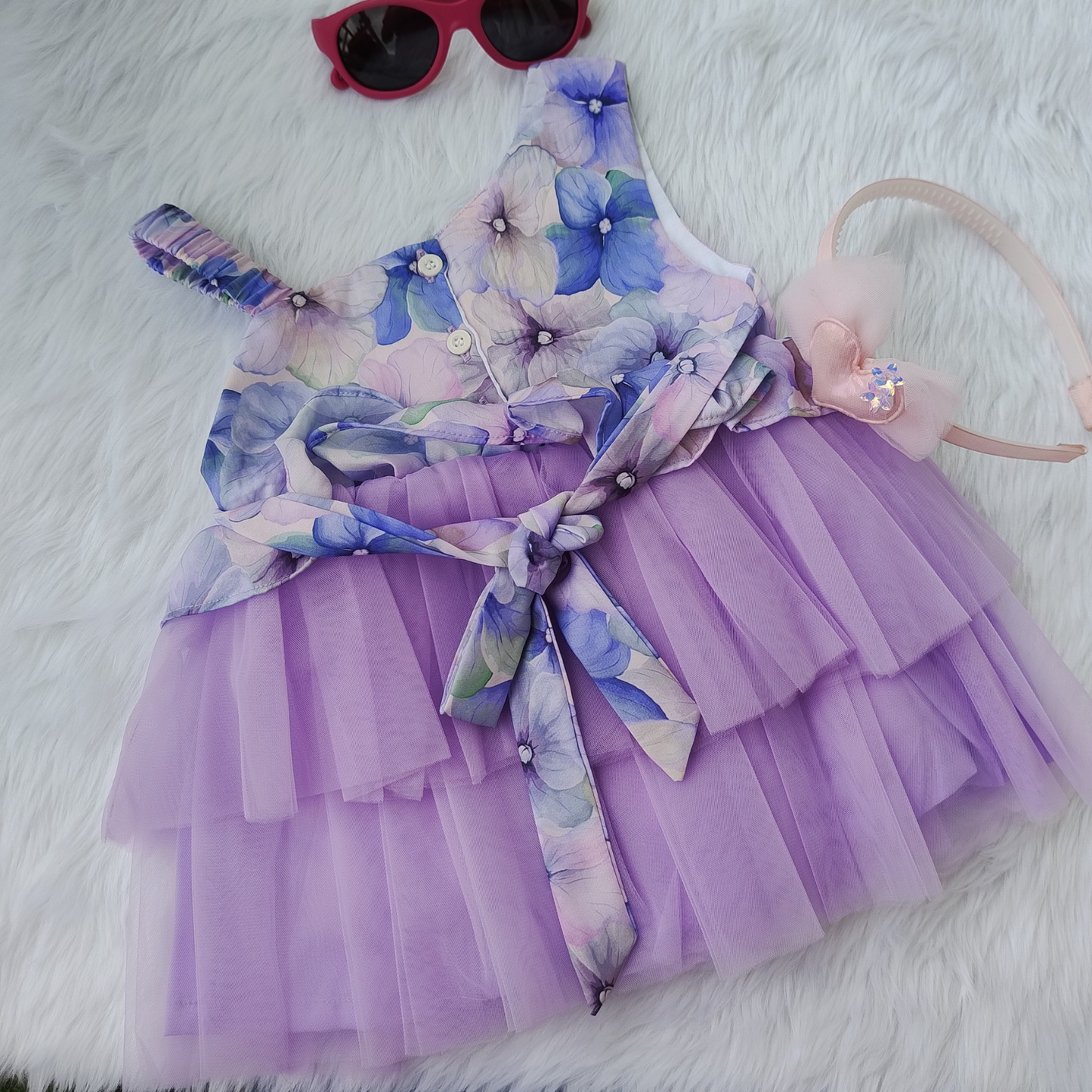 lavender party frock