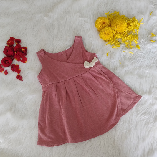 Mauve pink frock with bloomer