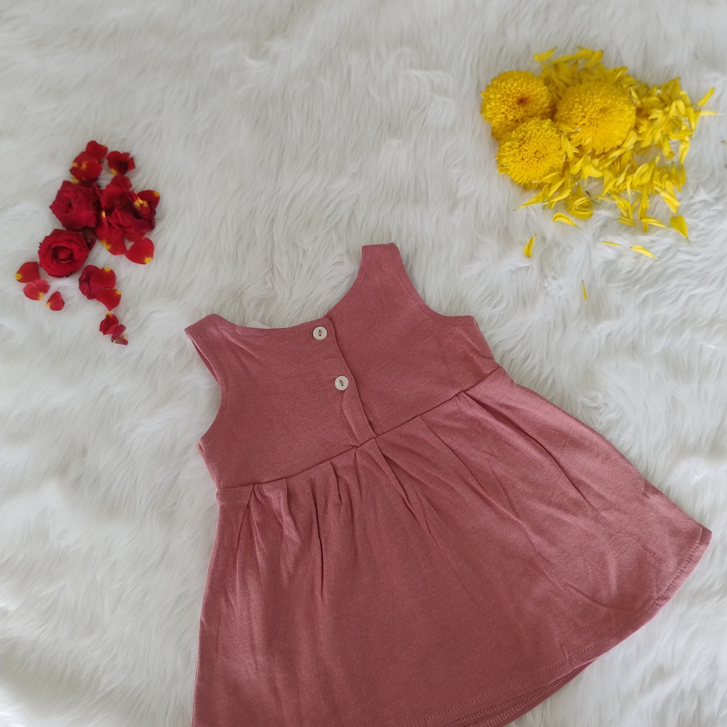 Mauve pink frock with bloomer