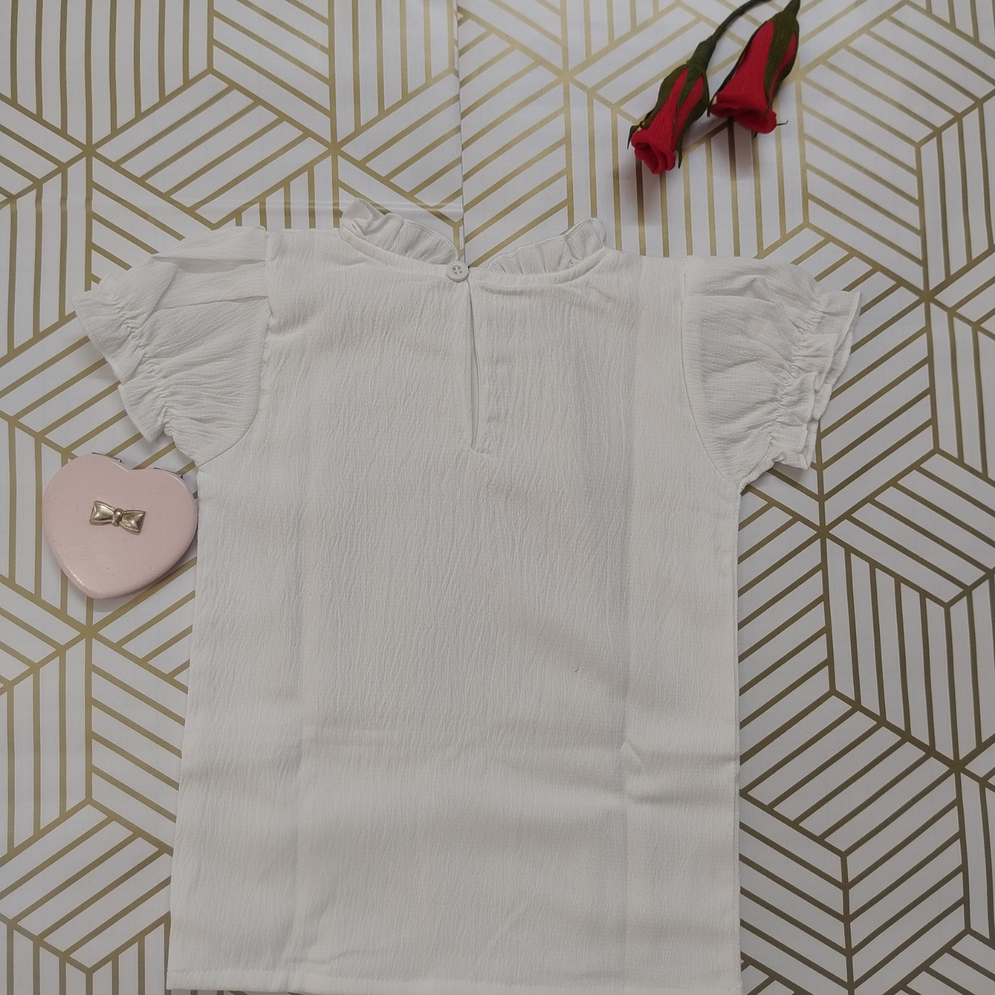 Beige corduroy pinafore dress