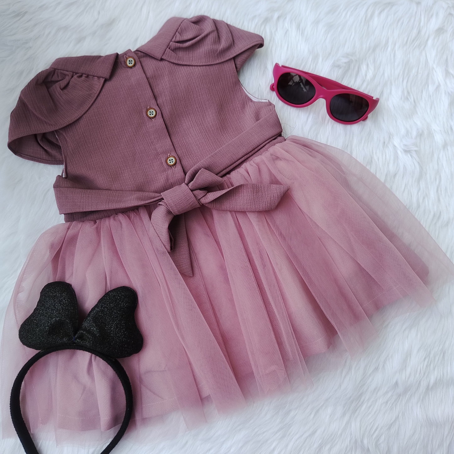partywear pink frock