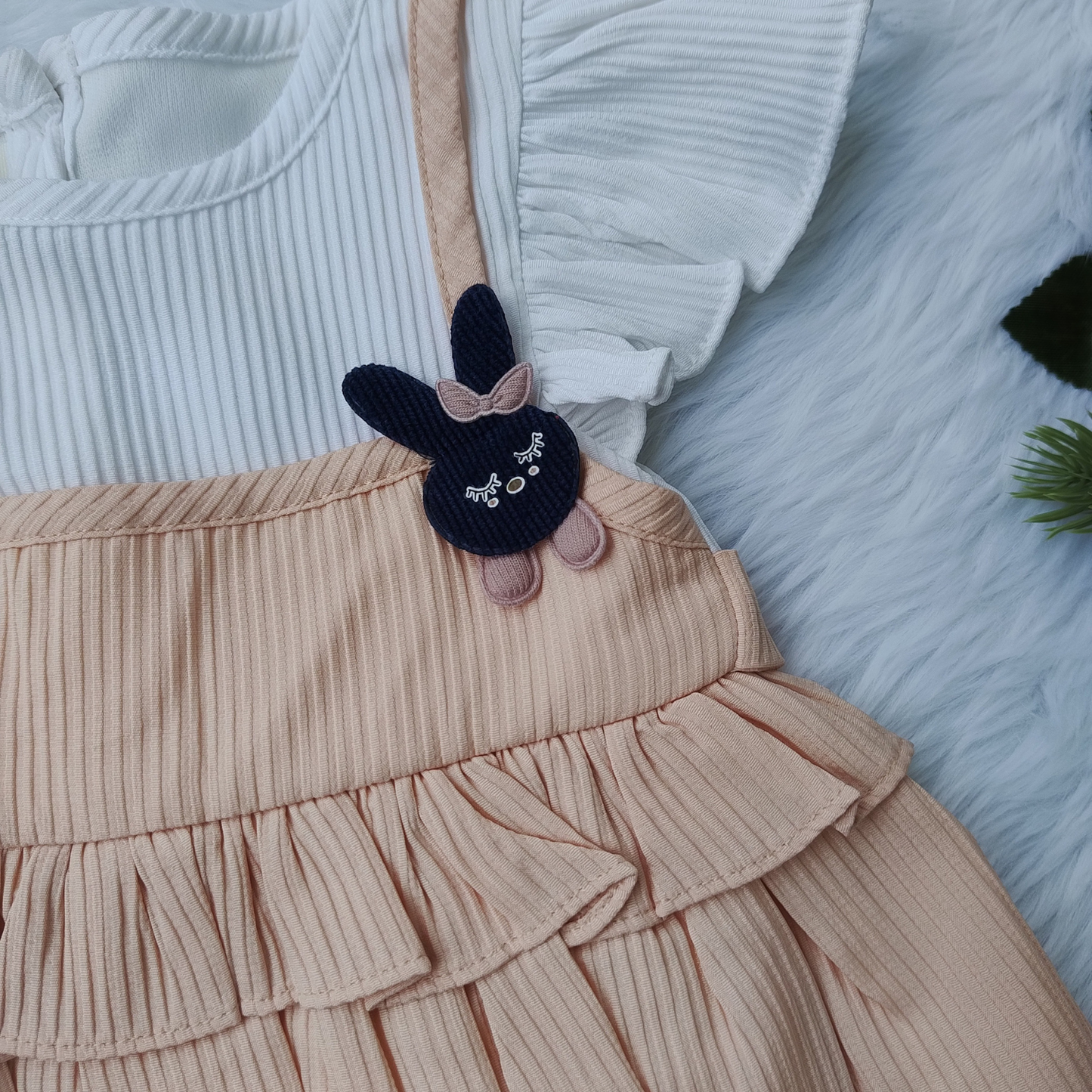 peach frock