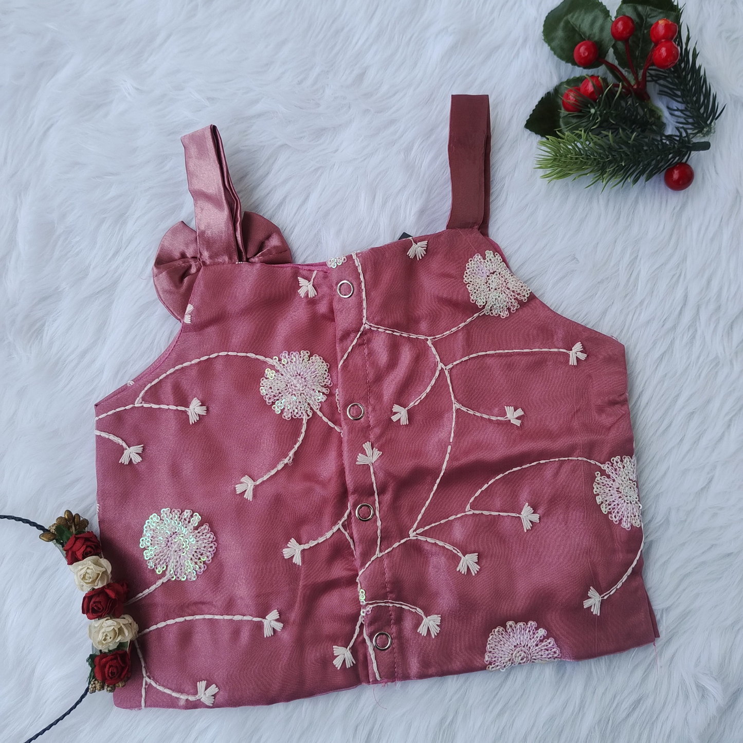 partywear pink skirt and top
