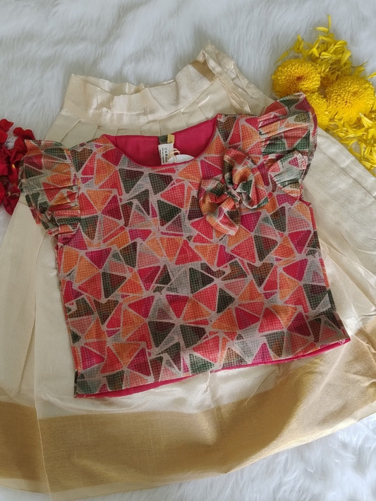 orange Pattupavada