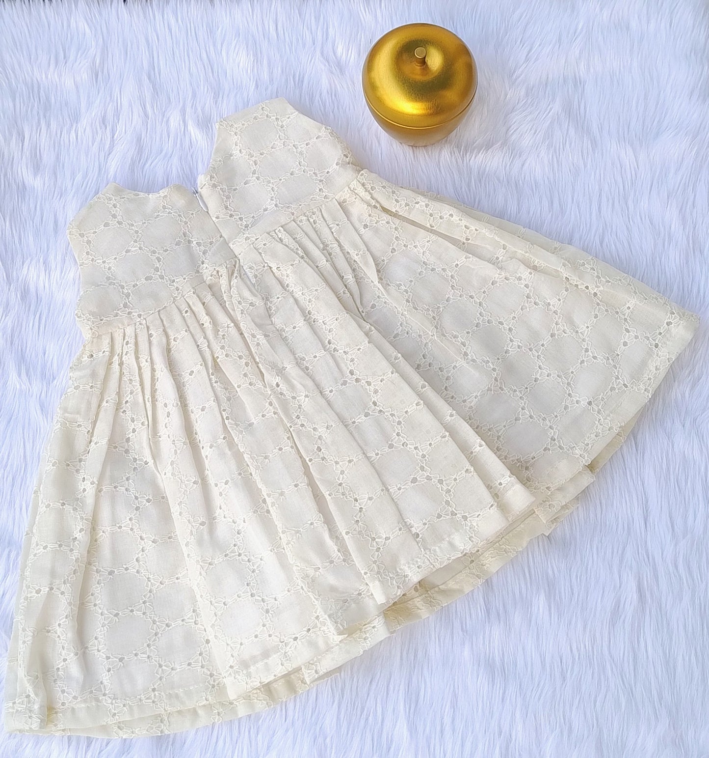Cream hakoba frock