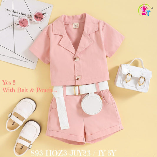 Shorts and Top with pouch