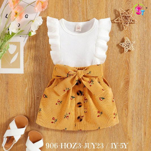 Corduroy Skirt and Top