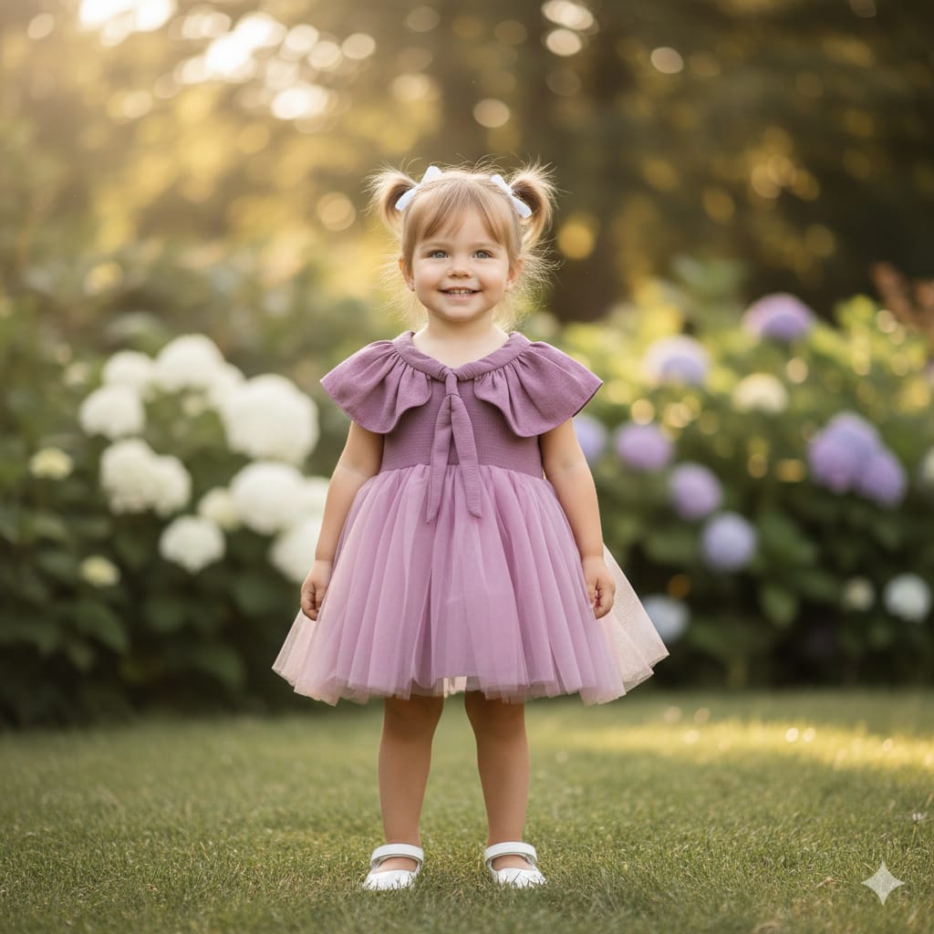 partywear pink frock